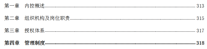 300页六篇企业内部控制管理手册，内容全面，可供参考