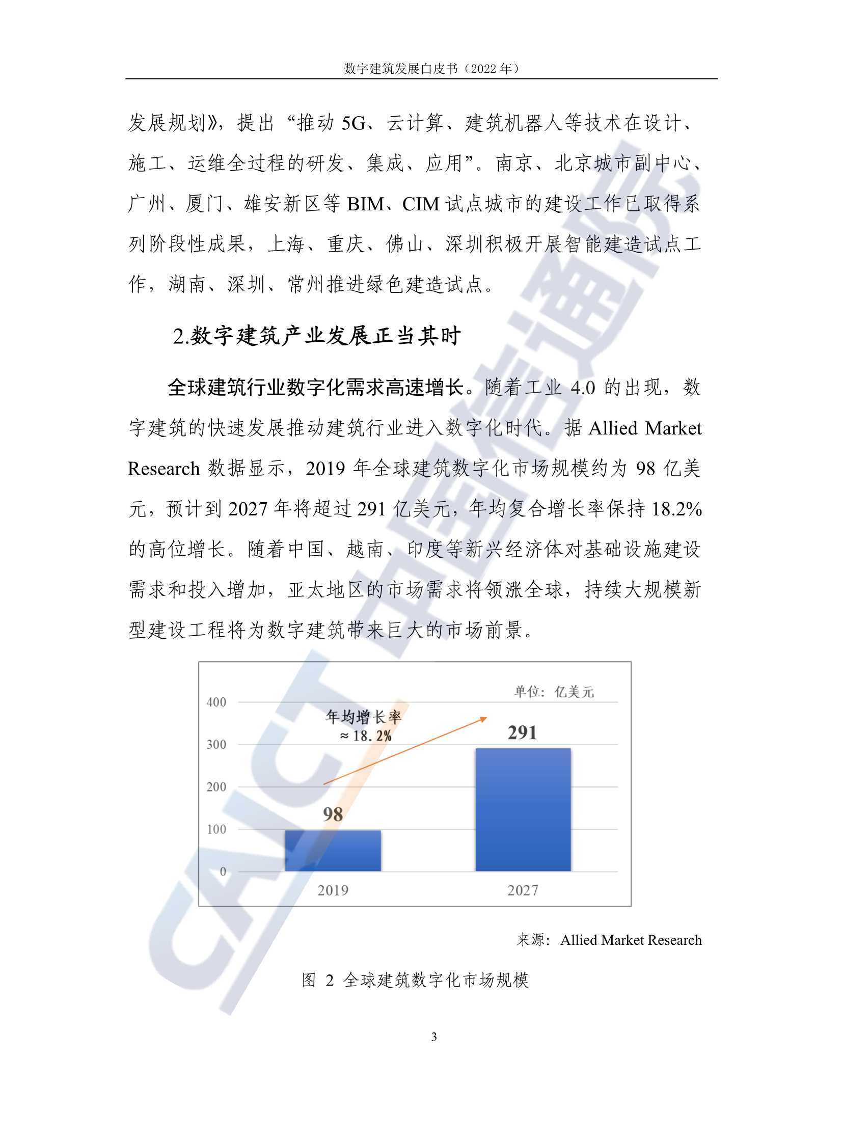 2022年数字建筑发展白皮书