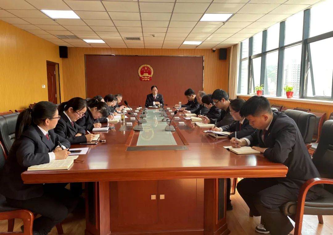 山阳县人民检察院召开第一检察部座谈会“强管理、勇担当、抓创新”