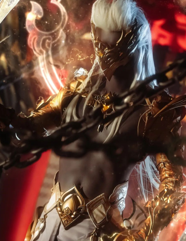 天花板级COS？黑皮、白发、翻白眼，却让百万网友魂牵梦绕-哪边嗨