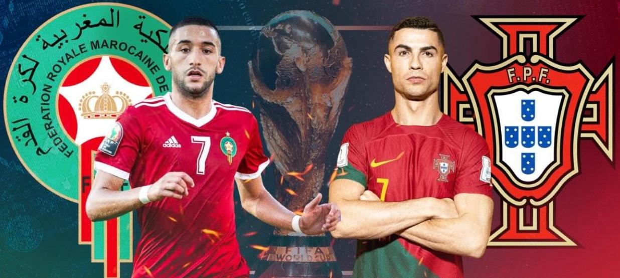 12-10淘汰赛：摩洛哥VS葡萄牙，英格兰VS法国（含比分）