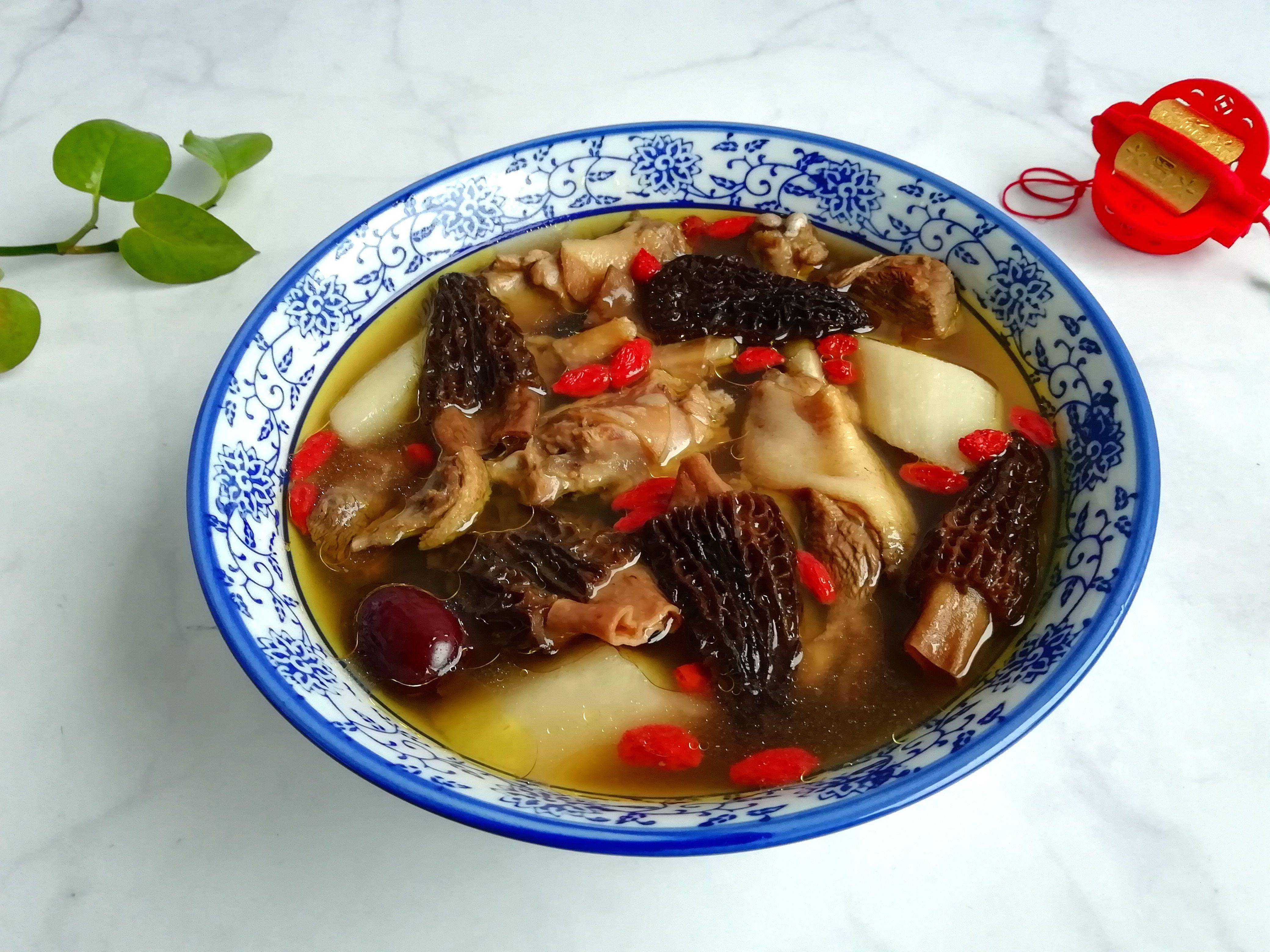 图片[6]-【蘑菇山药鸡肉汤】做法步骤图 香而不腻超美味-起舞食谱网