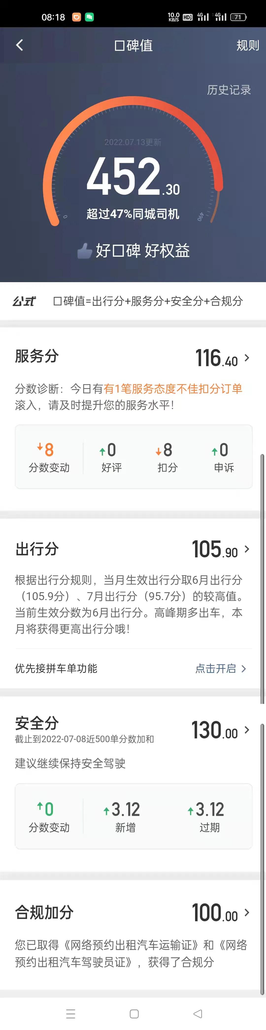 奇葩的乘客体验主观投诉…