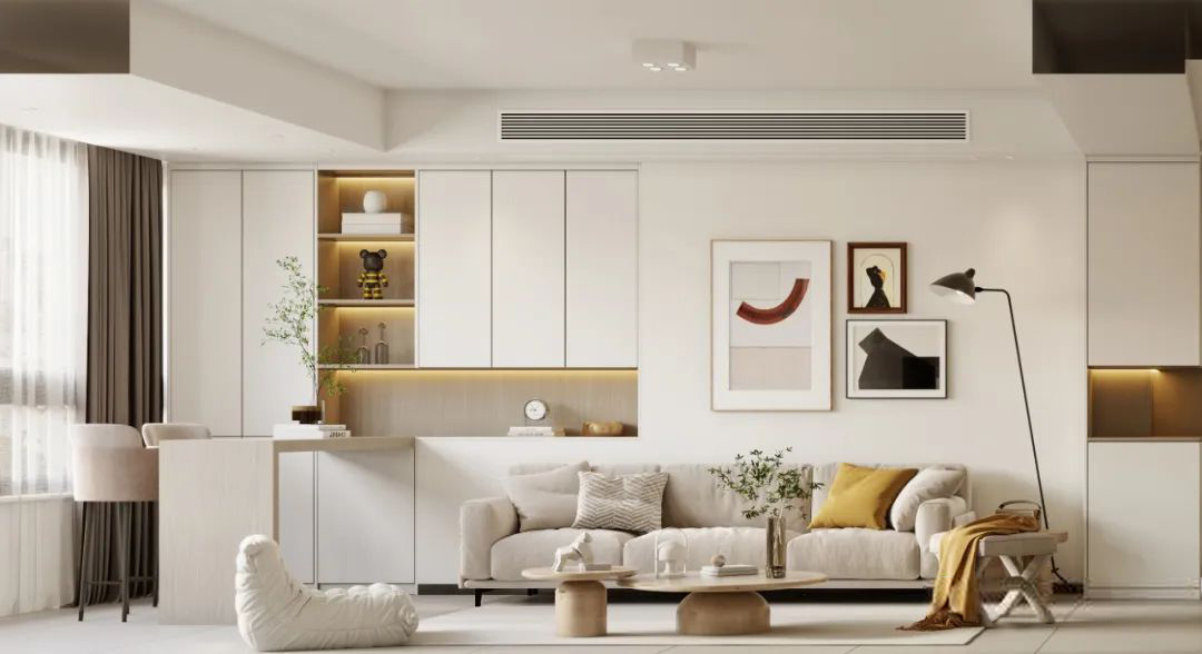 金昌香湖印｜137㎡现代简约家，双阳台及落地的大玻璃窗户