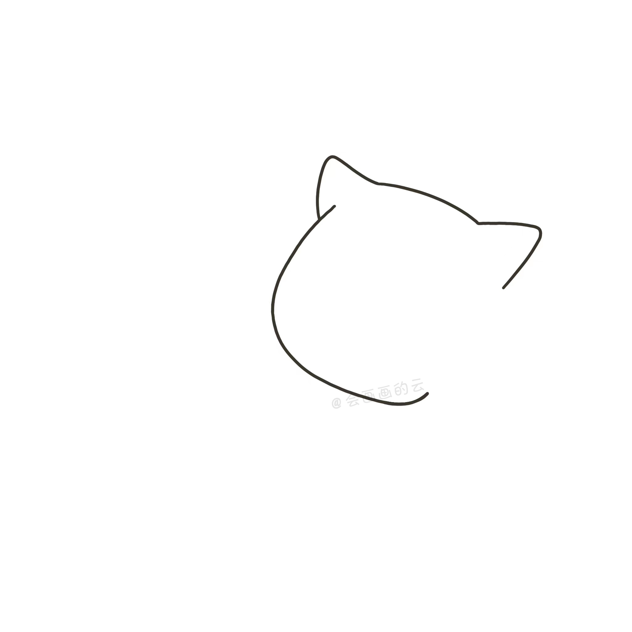 简笔画教程：详细图文讲解三款猫咪的画法，你学会了吗？