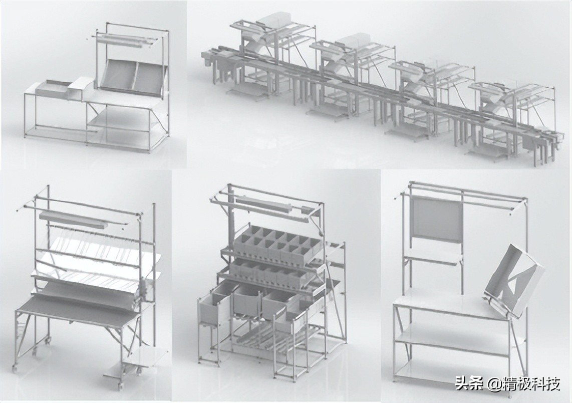 精益单元生产中工作台的种类及其特点说明