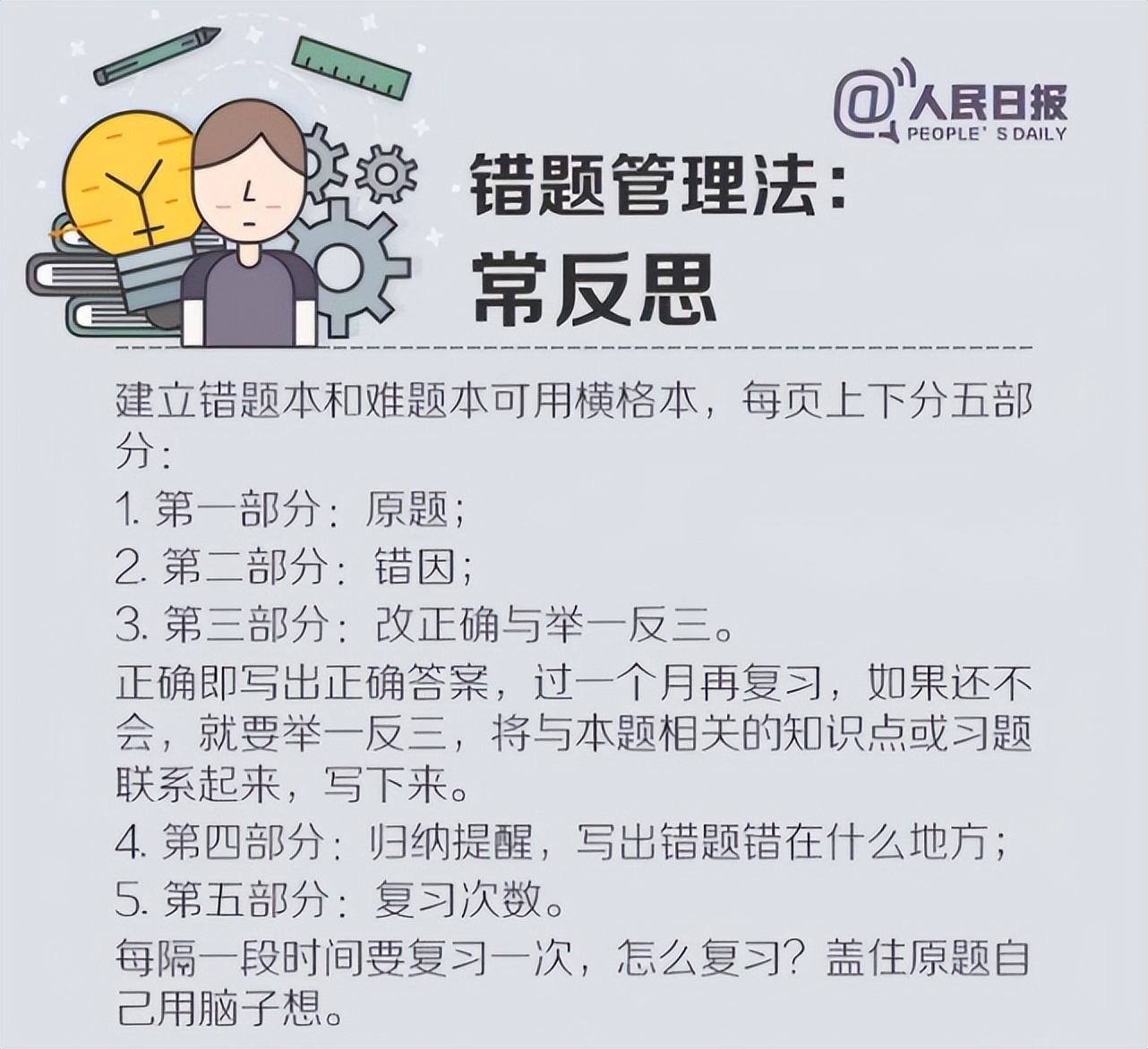 人民日報總結(jié)：適合中小學(xué)生的高效學(xué)習(xí)法，建議收藏