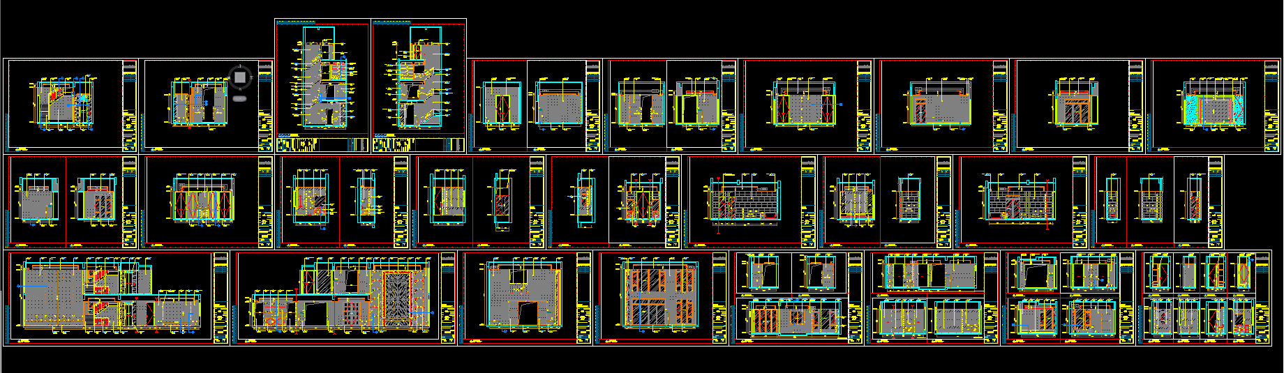 「室内设计」广州·星河600m²现代风格独栋别墅丨效果图+CAD施工图