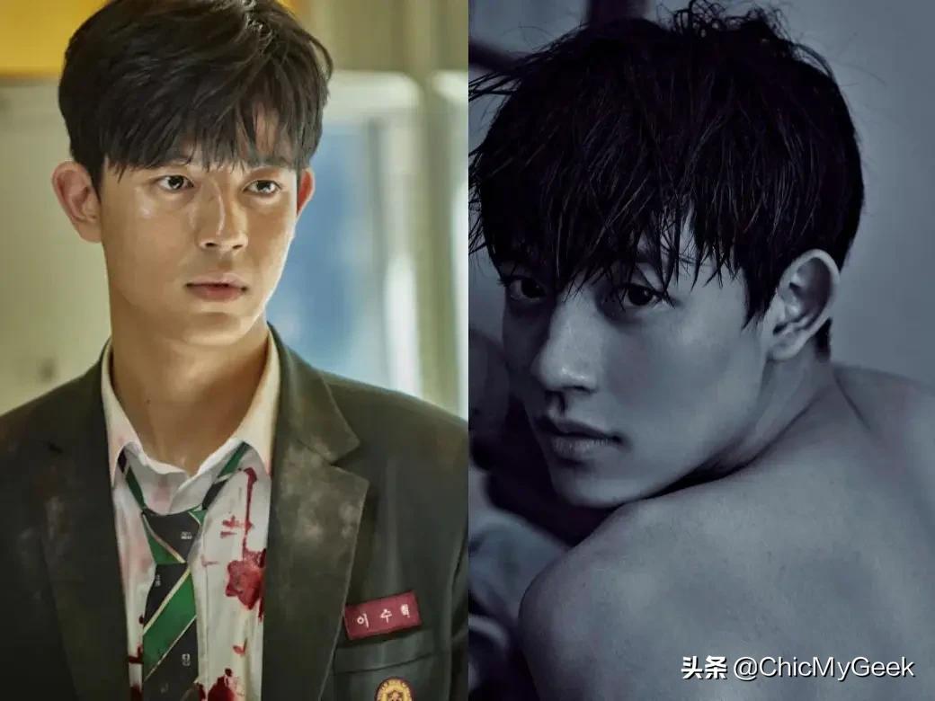 僵尸校园朴所罗门最强男二高中生脸下藏结实肌肉身材