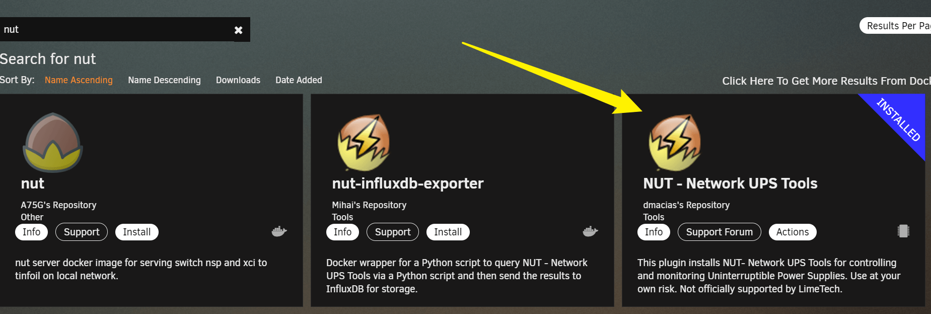 Unraid 插件一之 Nut : 连接 UPS