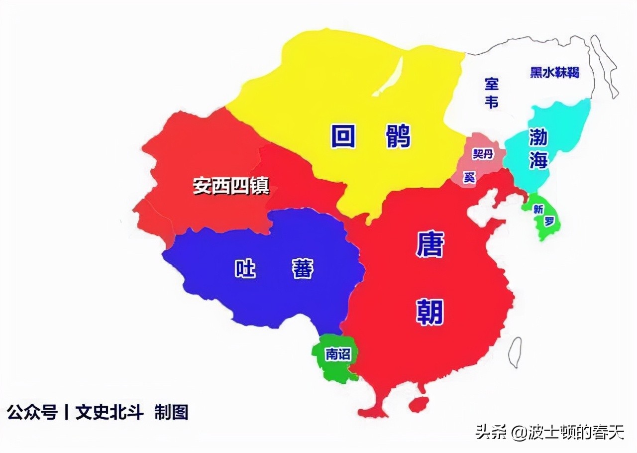 从地图看唐朝疆域的变化:前期打垮无数大国,后期熬垮了不少强国