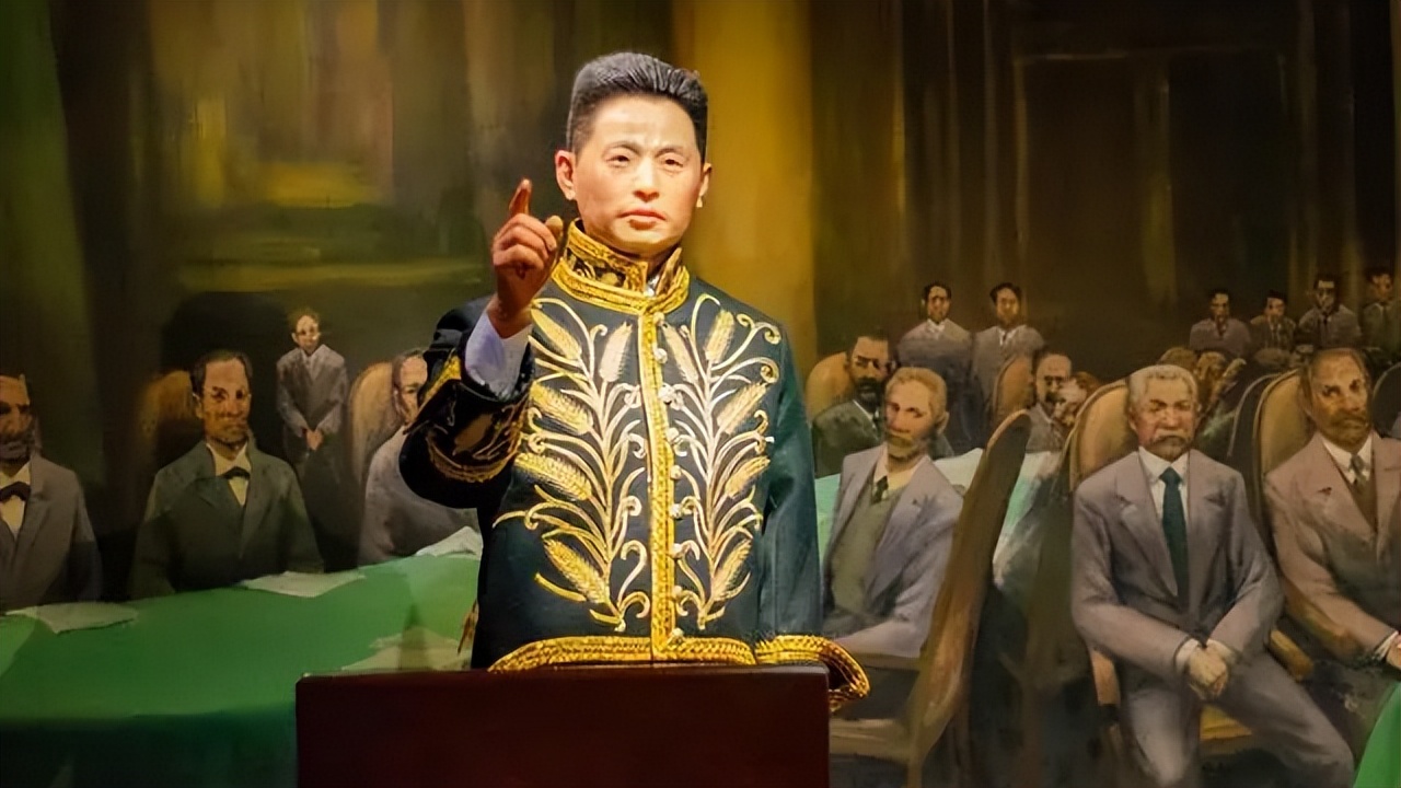 在和会上中国代表顾维钧据理力争,逐条批驳日本要求,却遭日本登门恫吓