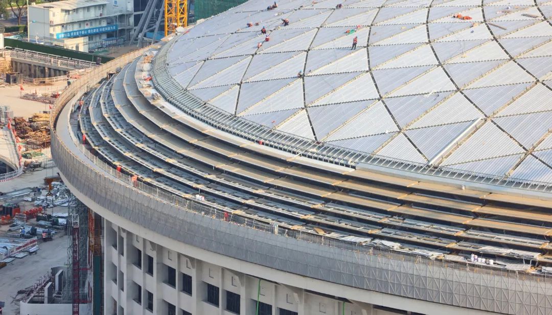 北京工人體育館(北京新工體距離竣工交付僅剩百餘天,一睹項目最新進展