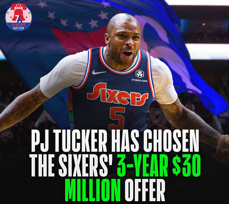 nba塔克为什么有钱(5年超2.5亿！NBA历史第一人！大哥比哈登贵1个塔克)