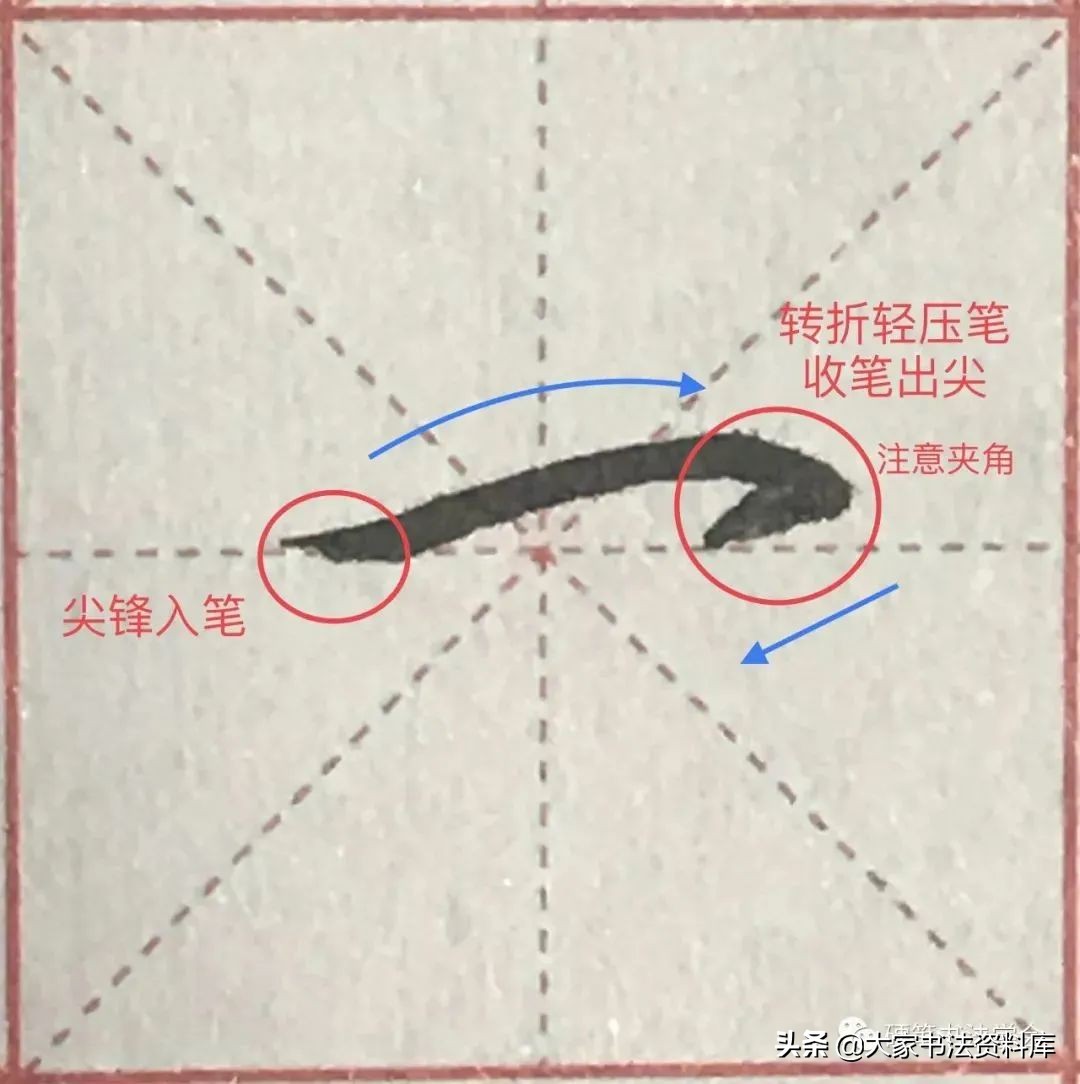 干货：深度解析36个基本笔画的写法 | 超清大图图解教程