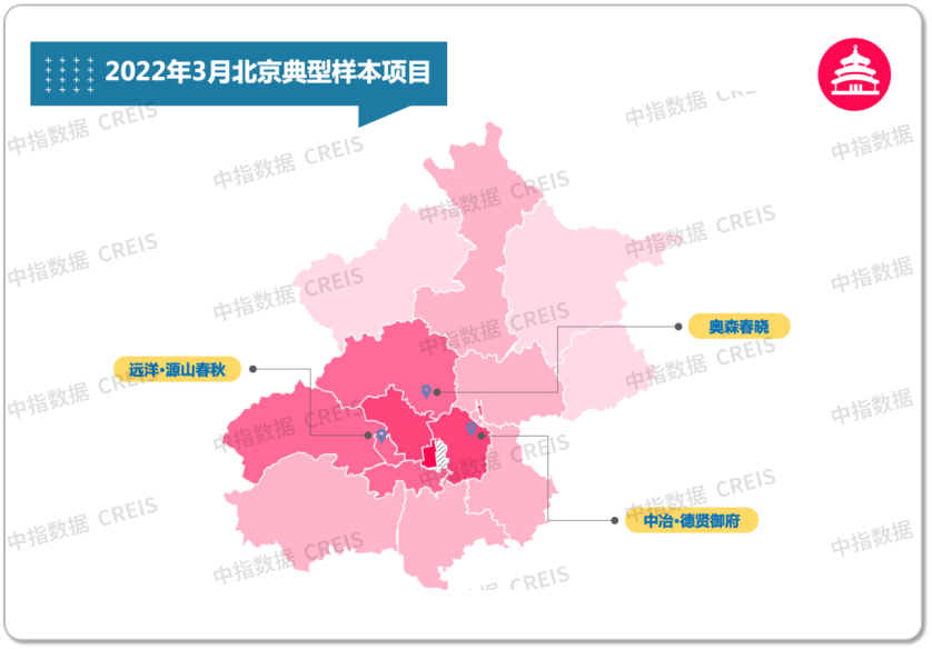 3月北京房价地图：二手房价同比涨幅超8%，你家涨了吗？