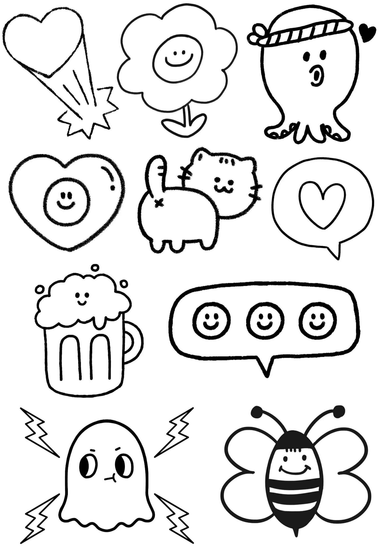 学生党收藏丨高清手帐贴纸打印素材 第二弹