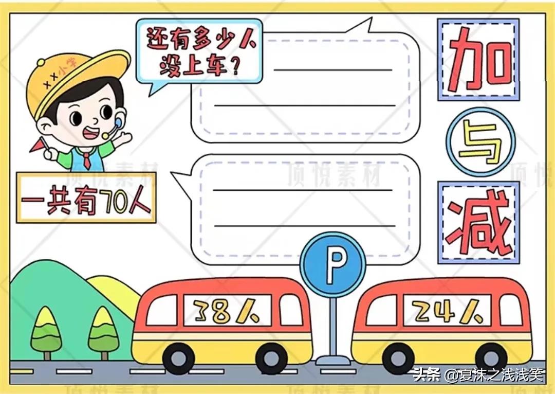 小学生数学常用手抄报200张