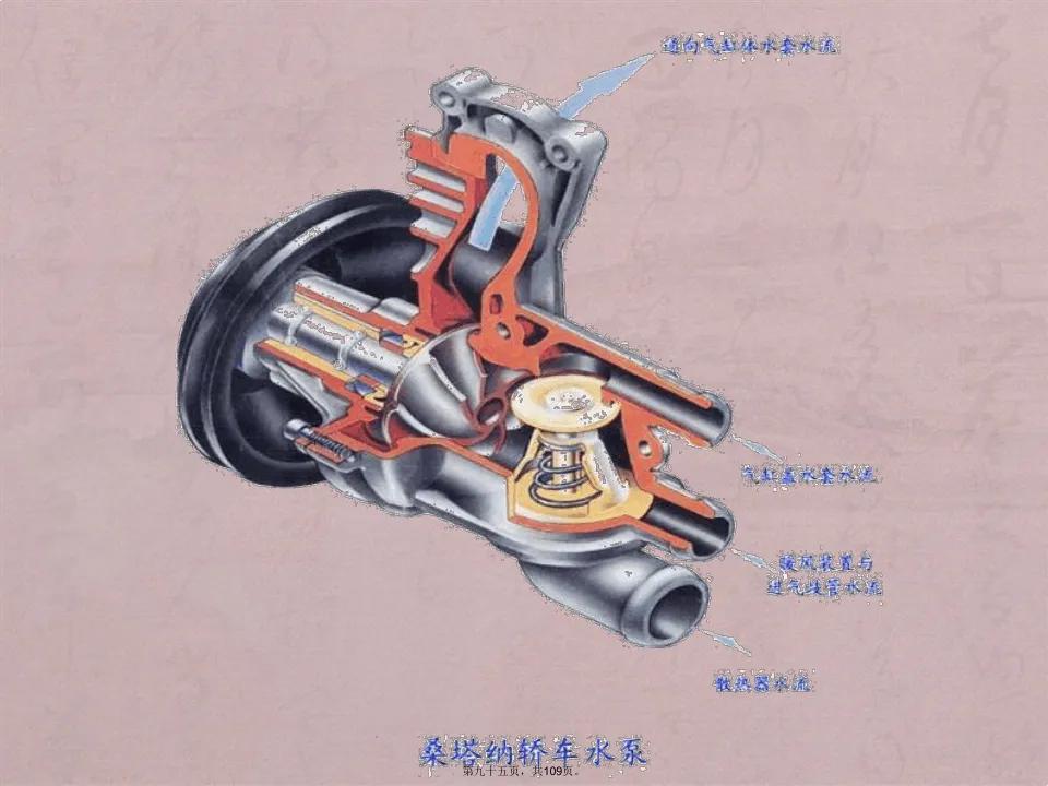 汽车发动机离心式水泵的特点和工作原理