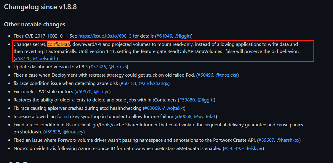 TKE/EKS之configmap,secret只读挂载