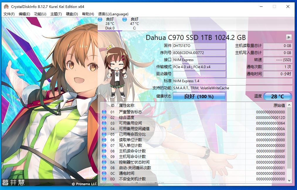 PCIE4.0高速+2000TBW寿命，大华C970 1TB固态硬盘开箱试玩