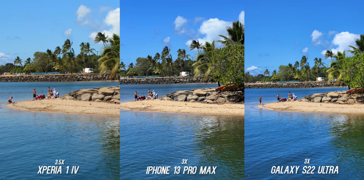 索尼XperiaIV、苹果13ProMax、三星S22UItra，天花板手机拍照对比