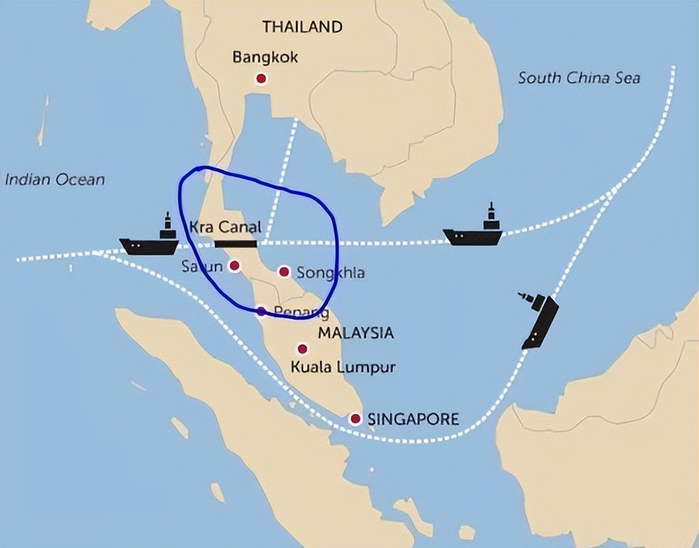 海和泰国湾将实现连接,一些海上贸易船只,也将不再需要穿越马六甲海峡
