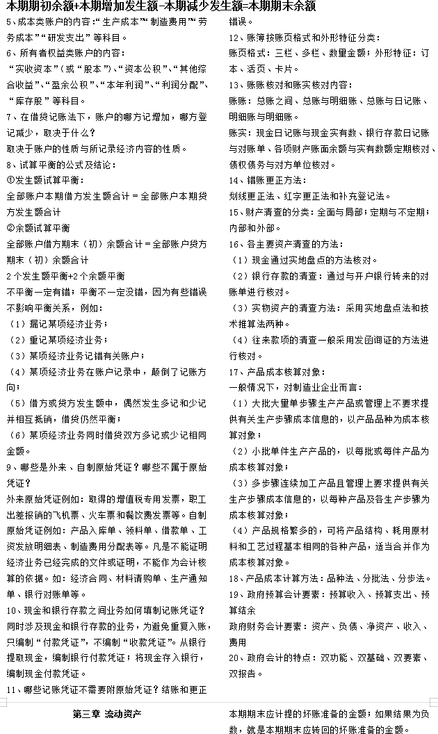 2022年初级会计8月考试已定，别摆烂，这7页纸背会，你还能提30分