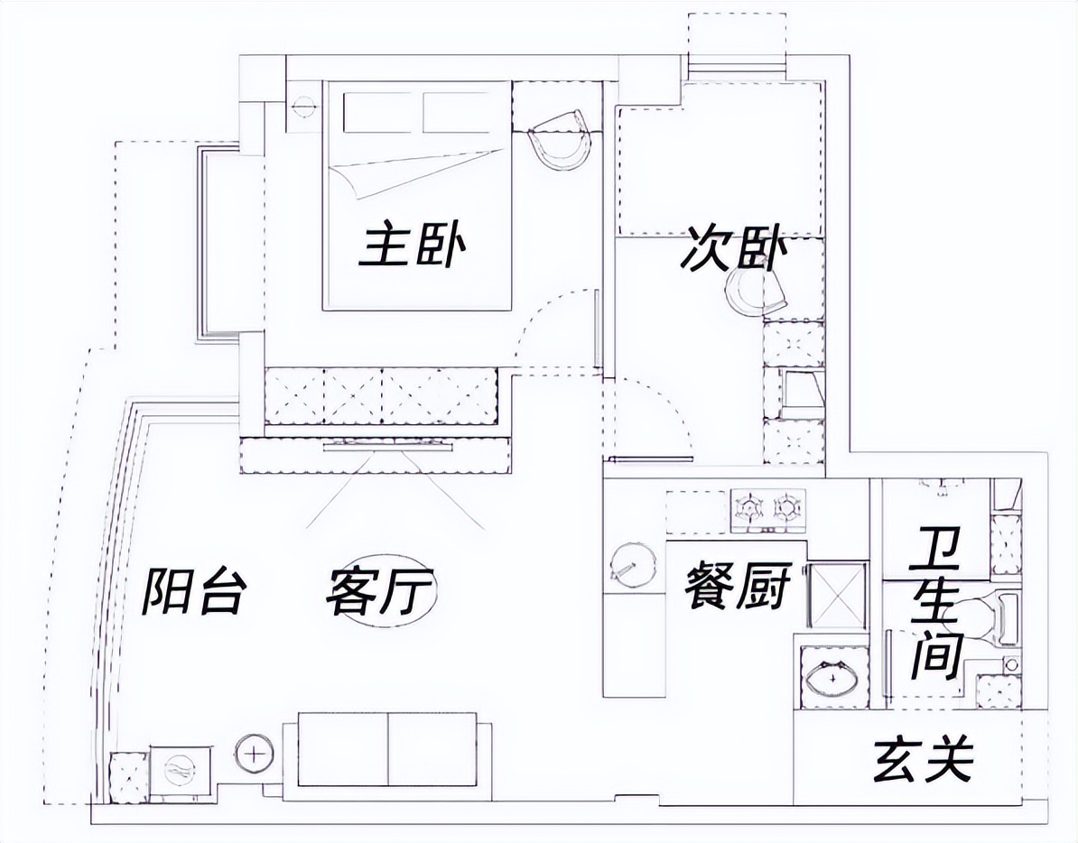 福建夫妻晒48㎡小家，装修不奢华，却处处流露着高级感，超美