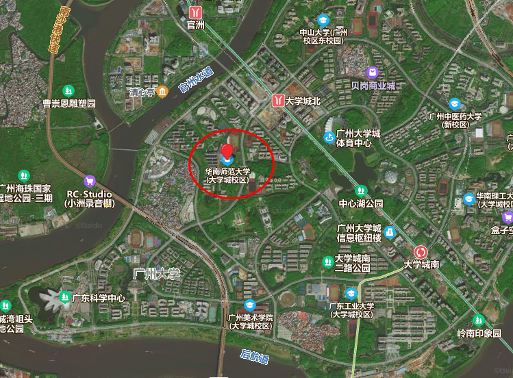 卫星云图看广东值得上的5所大学,暨南、华南理工、华南师范皆上榜