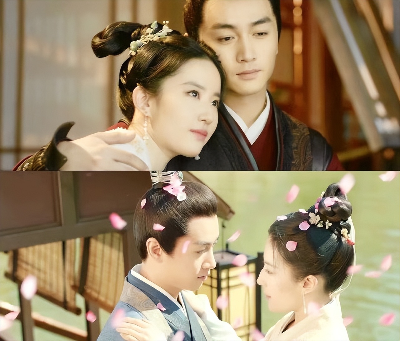 刘亦菲陈晓古装放在一起绝了!梦华录刘亦菲陈晓cp氛围感