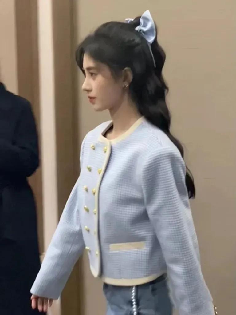 鞠婧祎路人视角