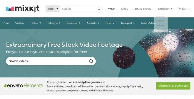 做自媒体短视频必备的7个免费素材网站