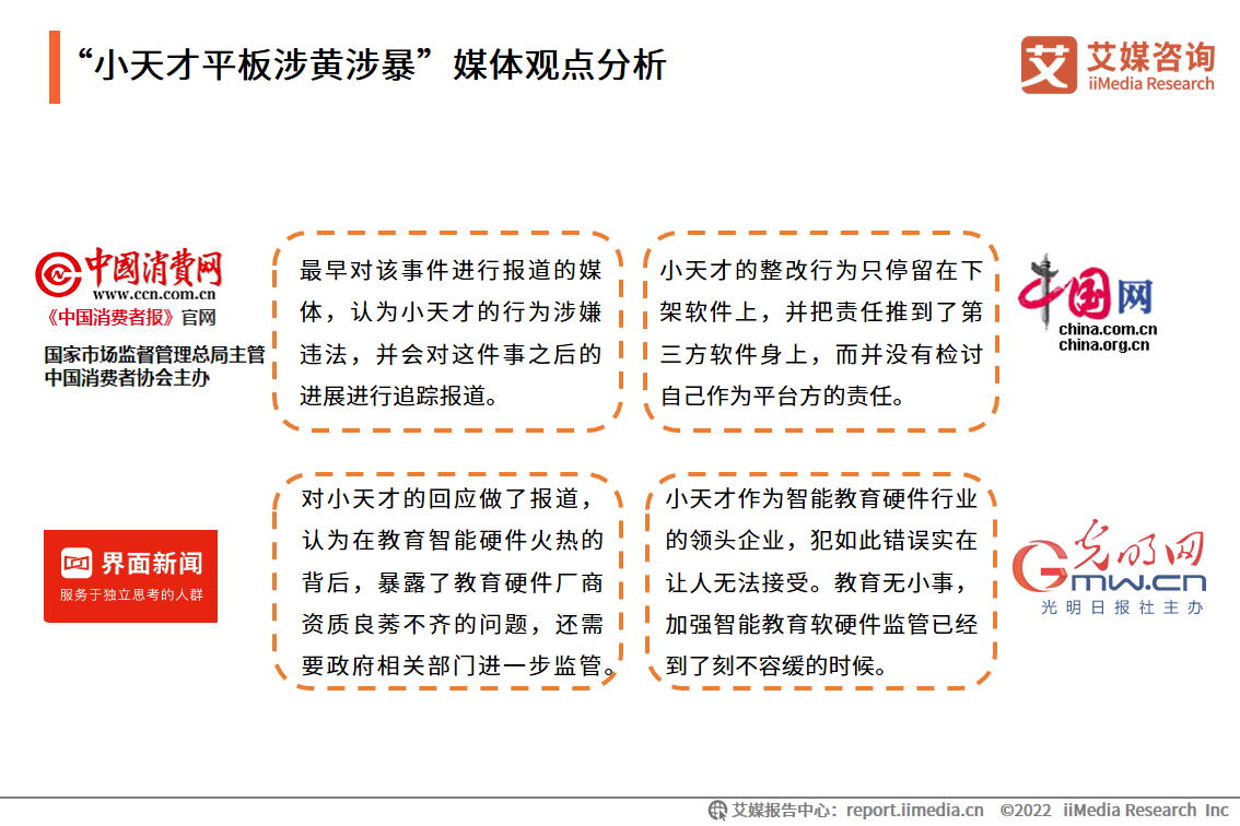 艾媒咨询｜“小天才平板涉黄涉暴”事件舆情监测报告