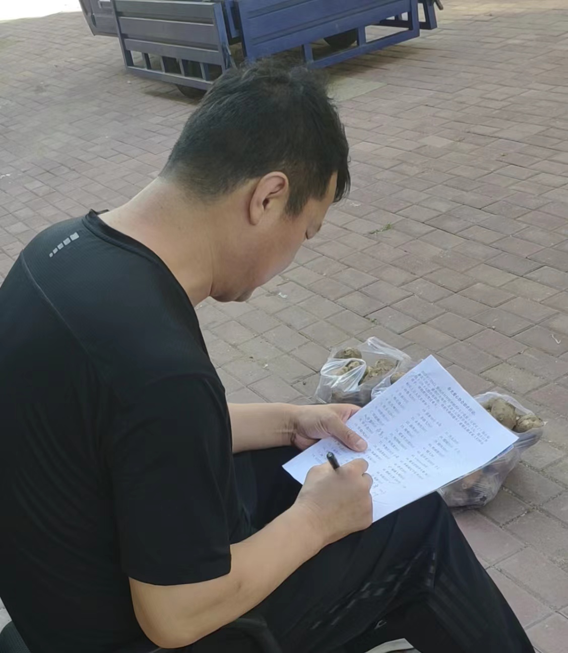 铁岭市春光爱心志愿者协会助力柴河西村马铃薯销售
