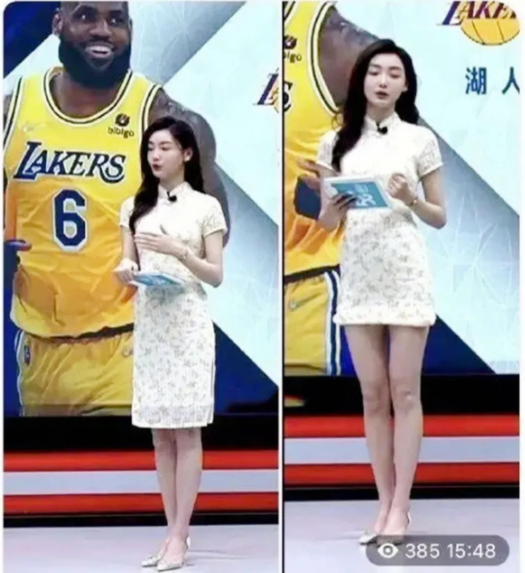 篮球主播图片大全高清视频(网传导演当场掀裙的主持人，原来是NBA最美女主播，果然仙里仙气)