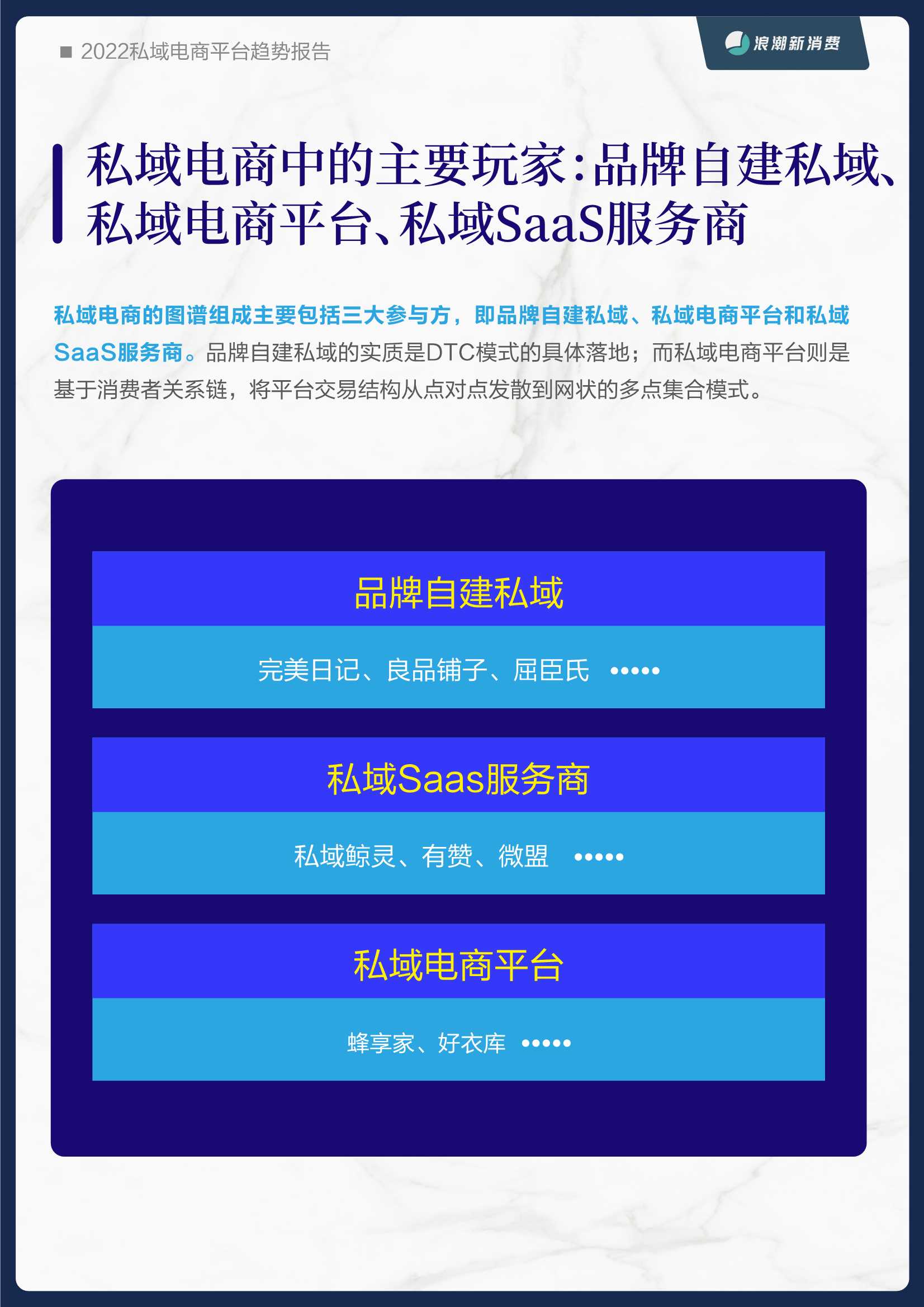2022私域电商平台趋势报告（浪潮新消费）