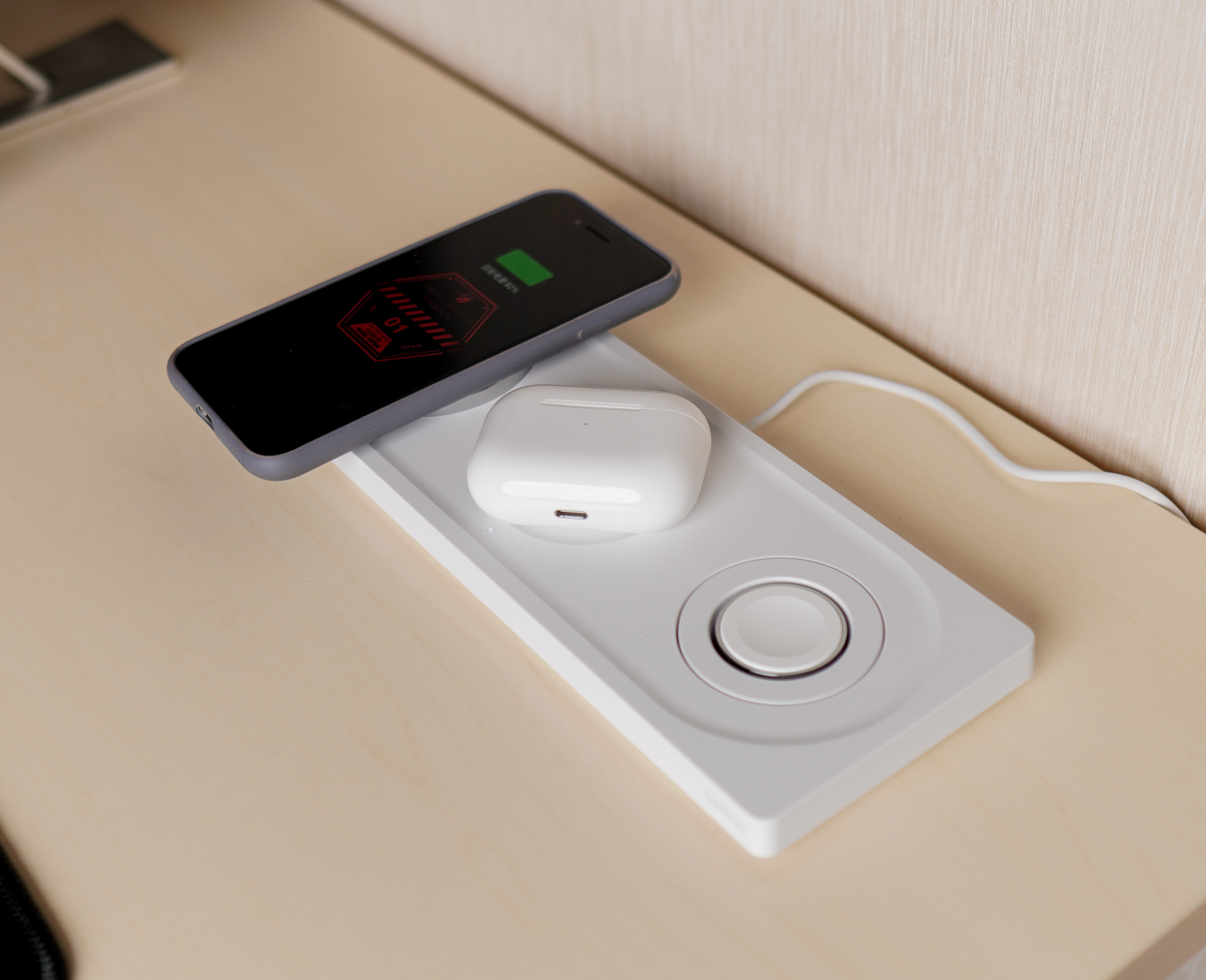 在家网课教学的临时办公桌面