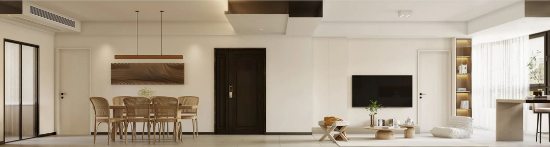 金昌香湖印｜137㎡现代简约家，双阳台及落地的大玻璃窗户