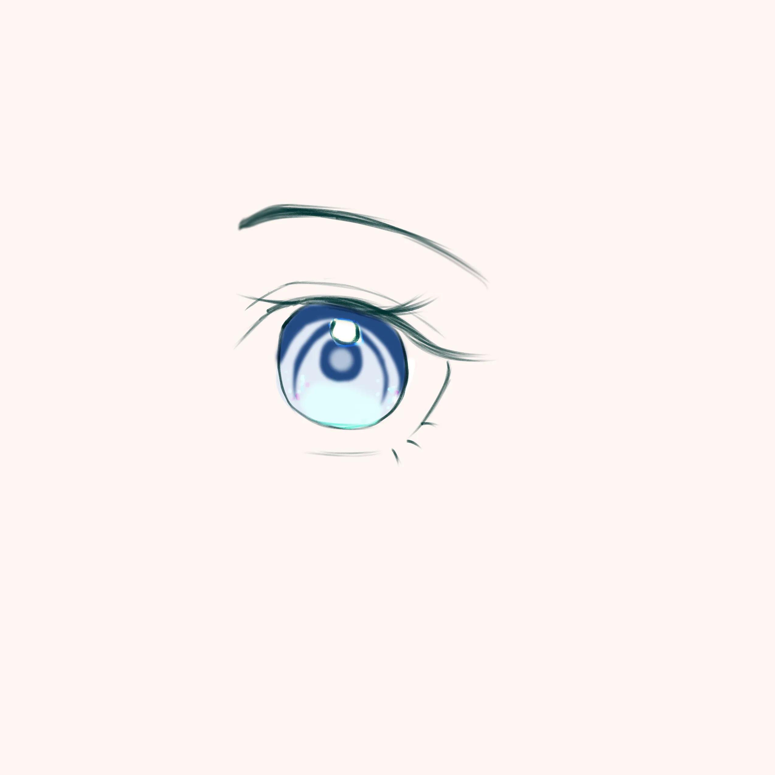 眼睛怎么画简单又漂亮(新手小白画画干货|每天一个眼睛上色小教程)