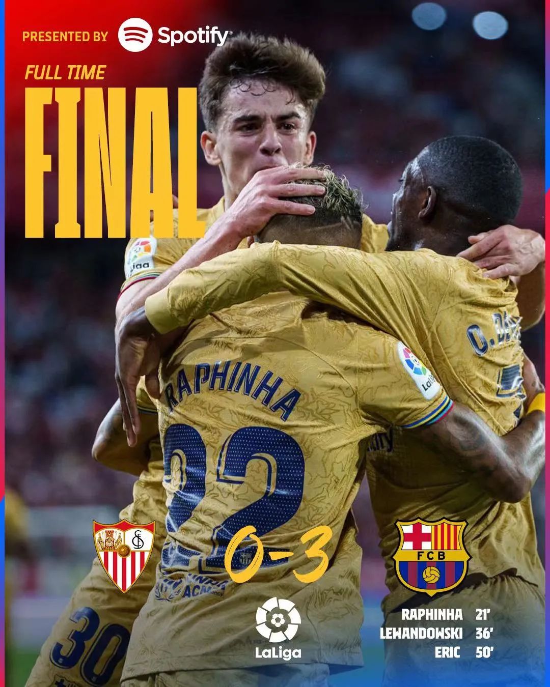 巴塞罗那vs塞维利亚（孔德助攻梅开二度！巴萨客场3-0战胜塞维利亚）