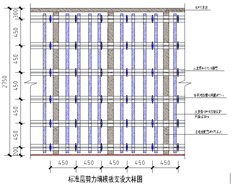 木模板支设及支撑体系施工工艺标准