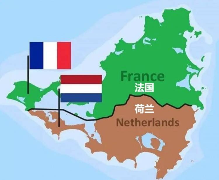 荷兰在欧洲地区的陆上邻国没有法国但两国却是北美的邻国