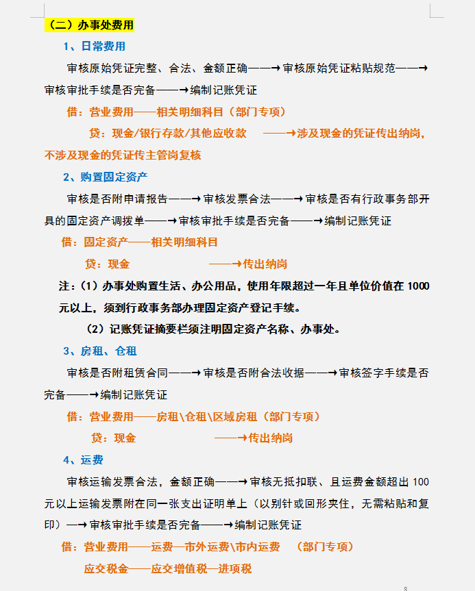 财务人员速看：财务工作流程，附会计工作各岗位工作职责一览表