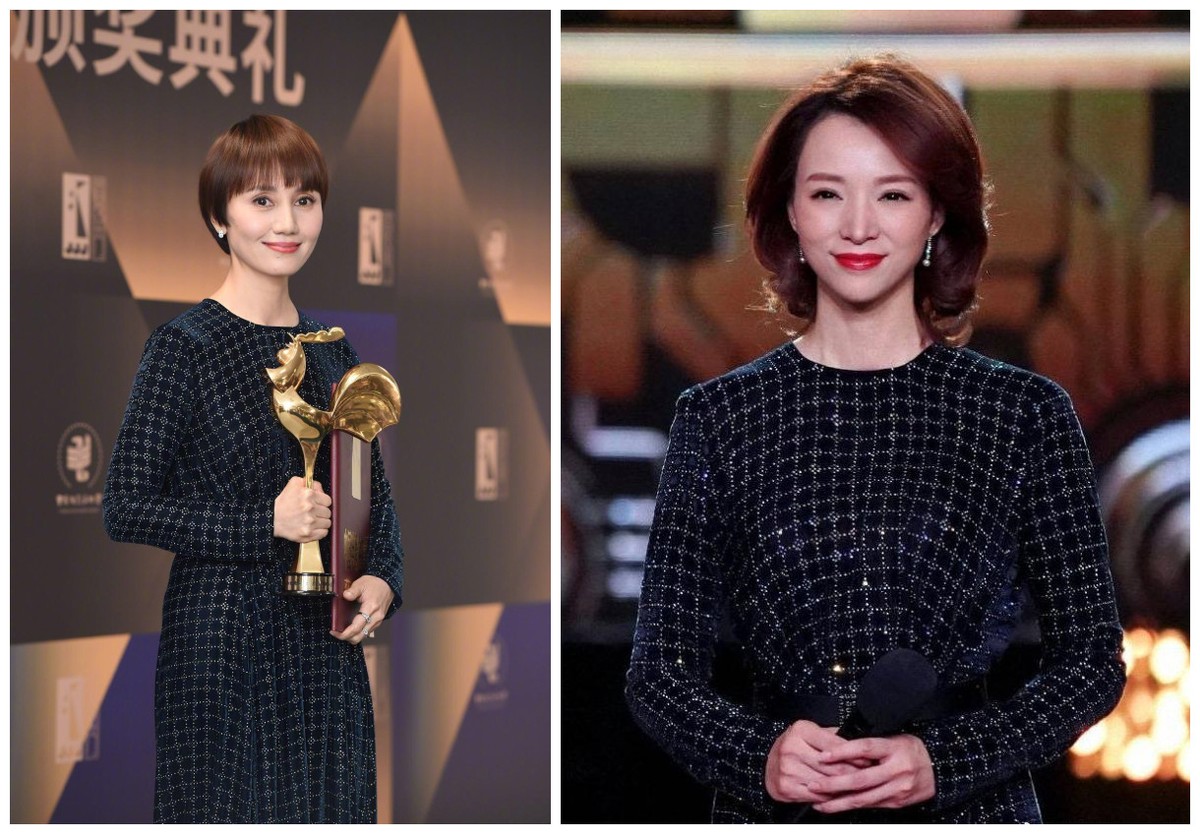 当董卿和袁泉同穿格纹裙,主持人审美和明星审美的差别,一目了然