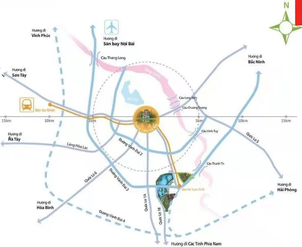 360° 公园和湖景！越南河内核心区域商住综合体丨Central Residence