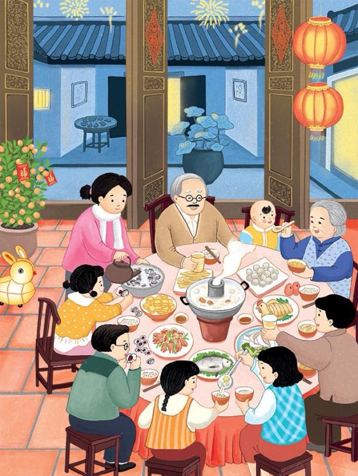 关于春节夜景说说春节看夜景的说说