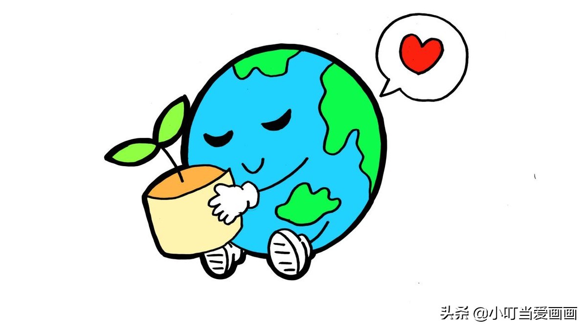 世界地球日简笔画(世界地球日简笔画怎么画)