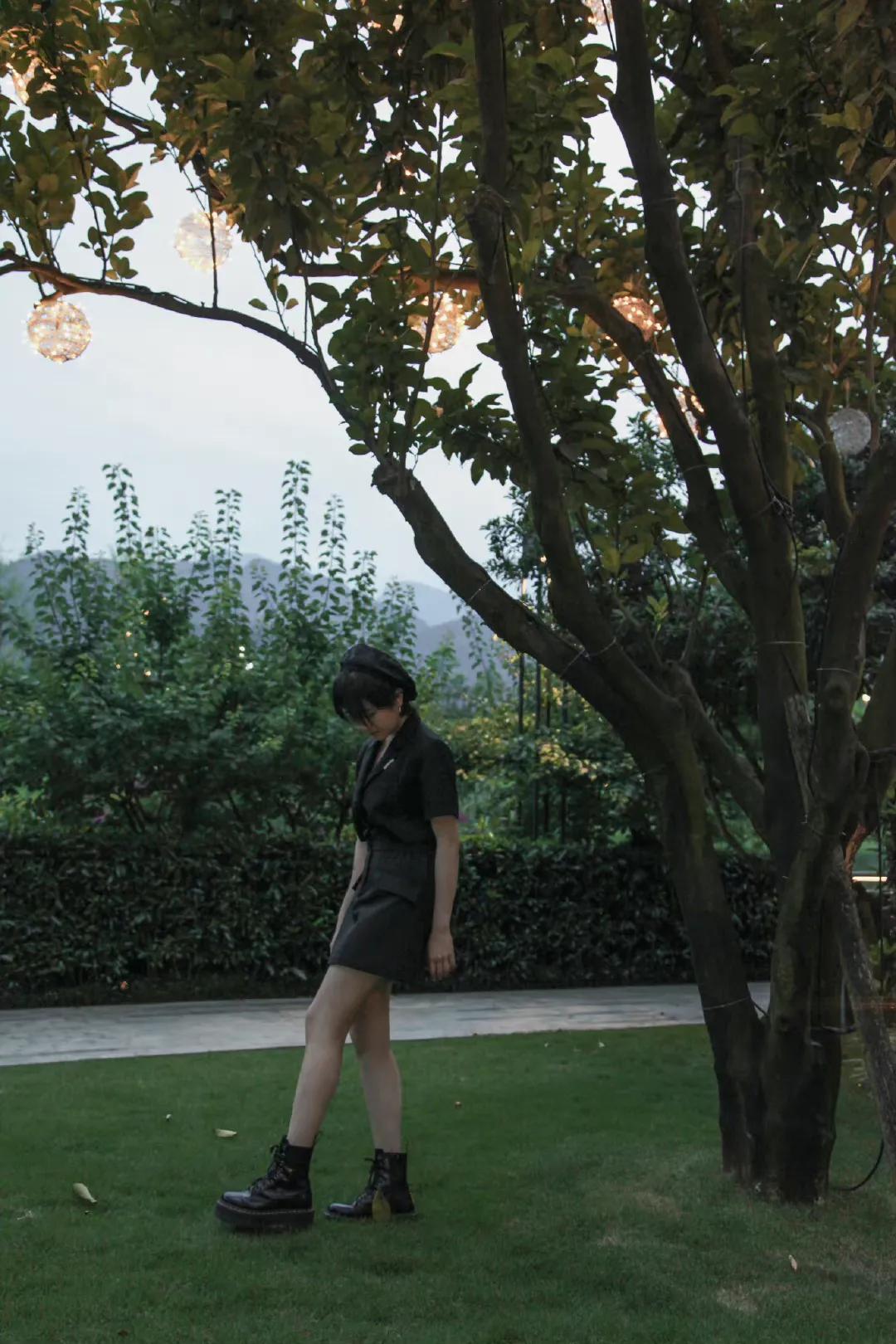 李兰迪近期穿搭