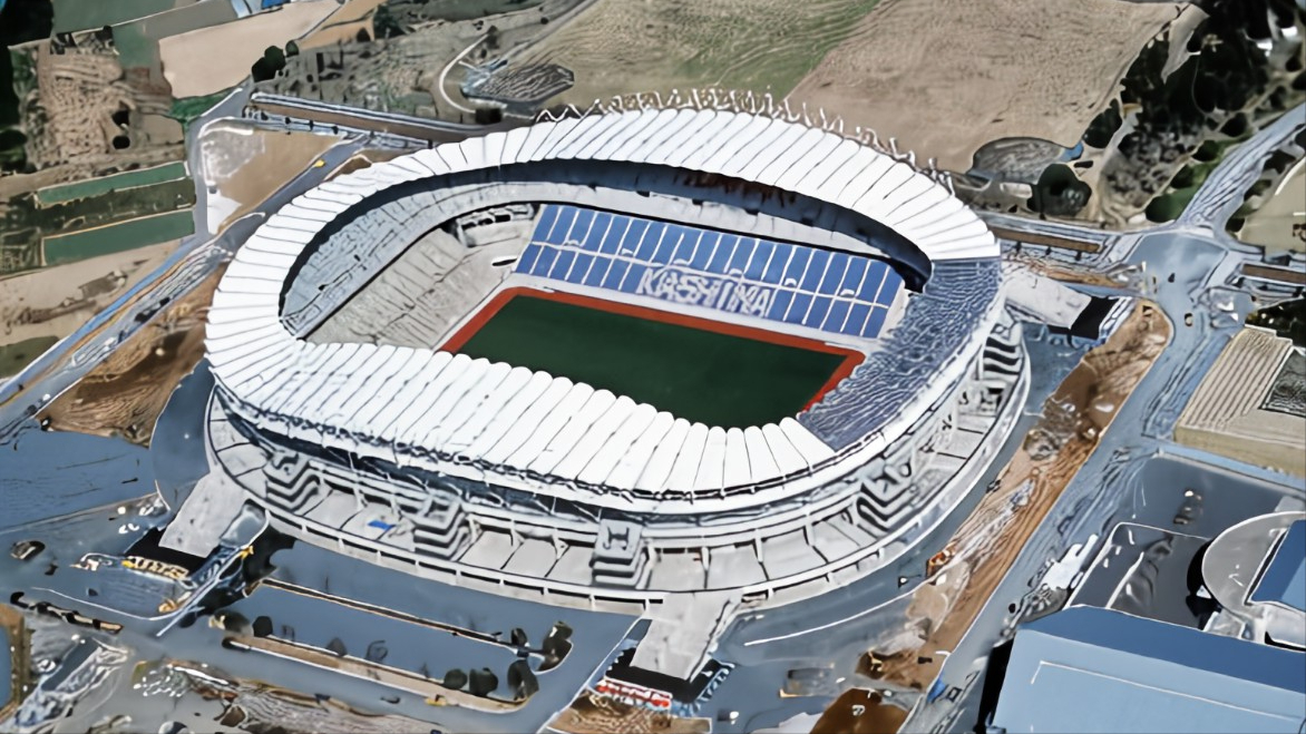 茨城鹿岛体育场kashima soccer stadium丰田体育场原称瑞穗公园陆上